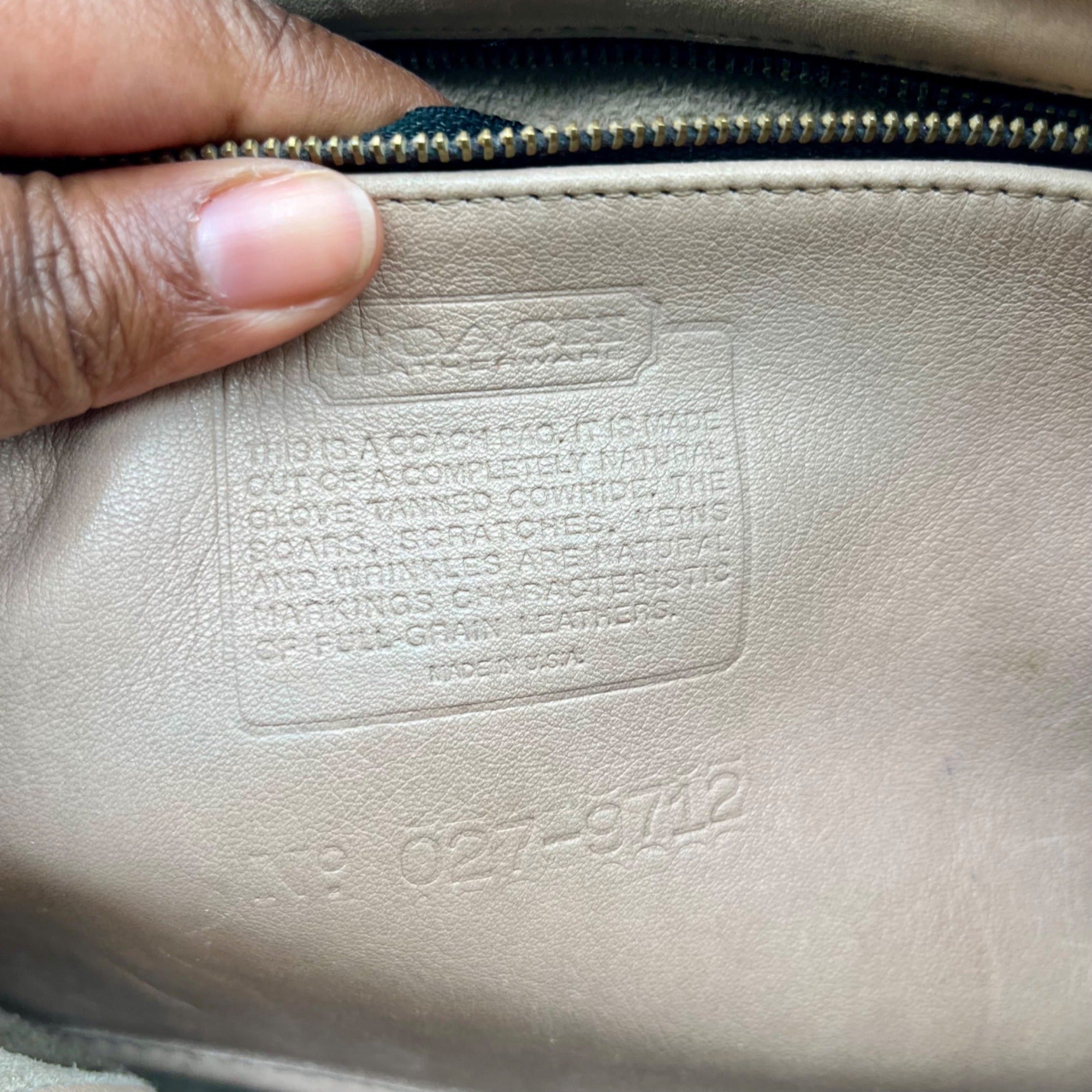 Coach Cream Slouchy Leather Shoulder Bag 9712