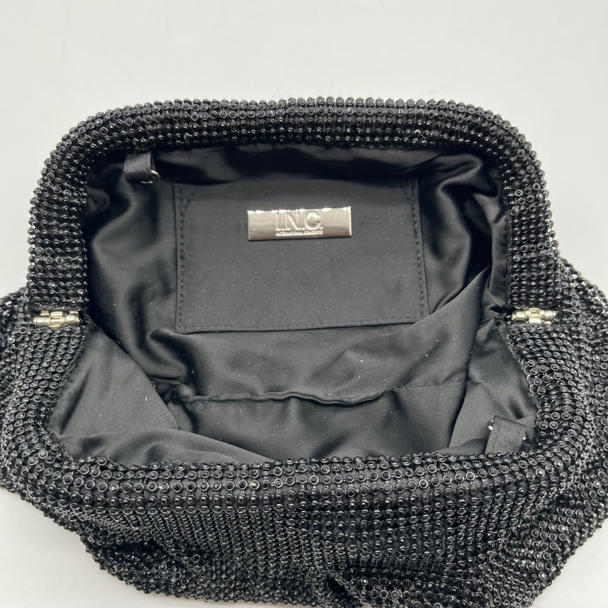 I.N.C. International Concepts Black Pleated Convertible Clutch