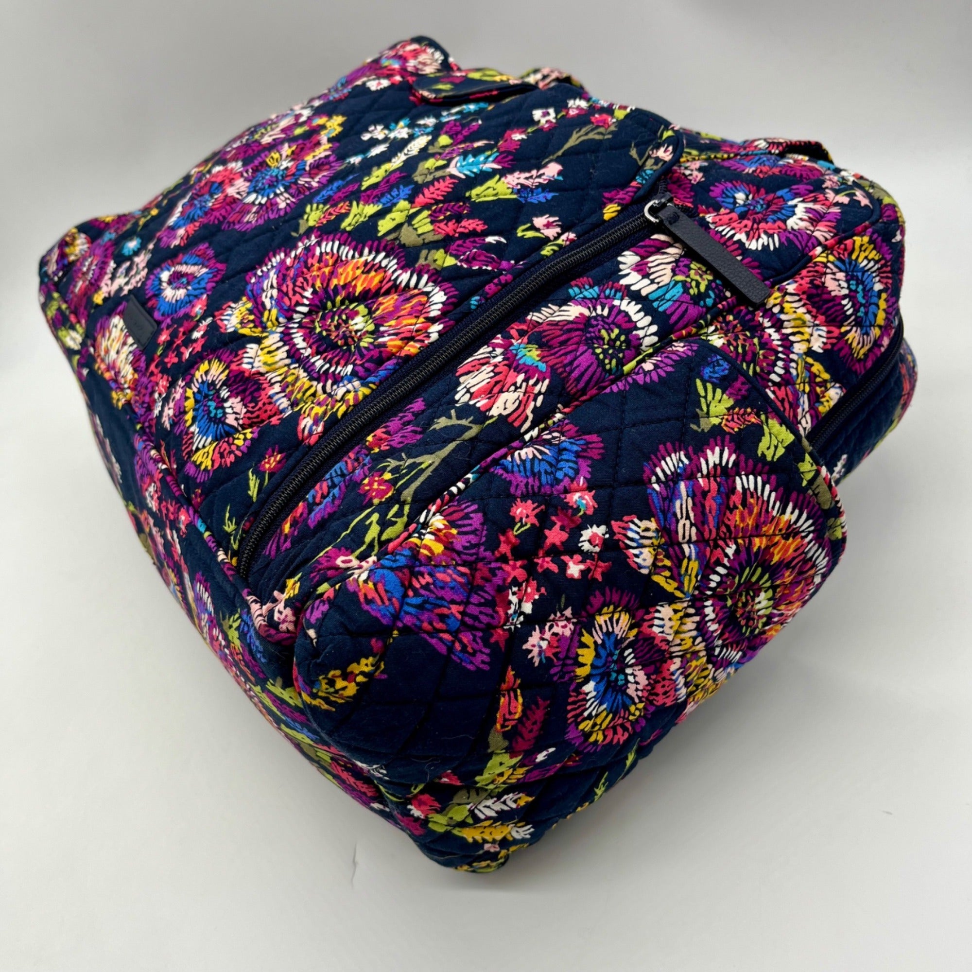 Vera Bradley Dark Blue Multicolor Paisley Large Diaper Bag