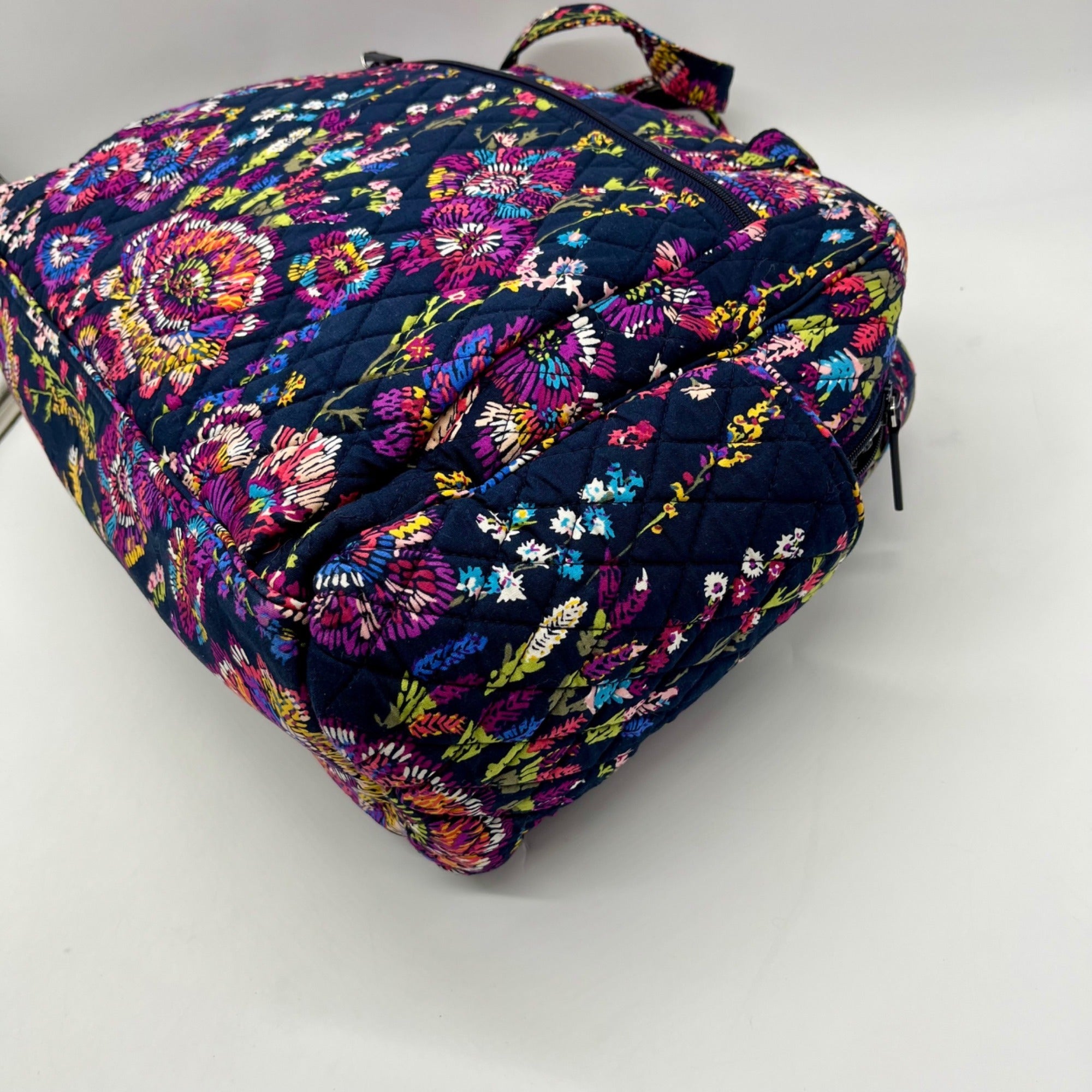 Vera Bradley Dark Blue Multicolor Paisley Large Diaper Bag