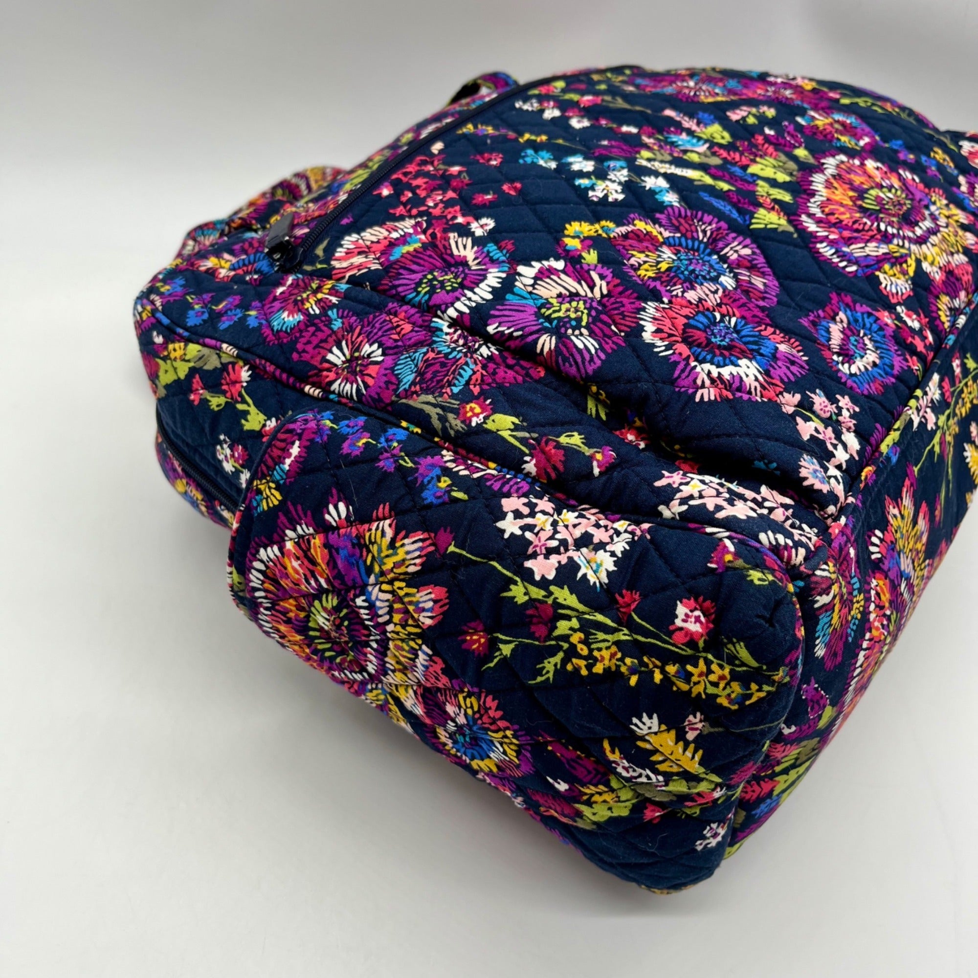 Vera Bradley Dark Blue Multicolor Paisley Large Diaper Bag