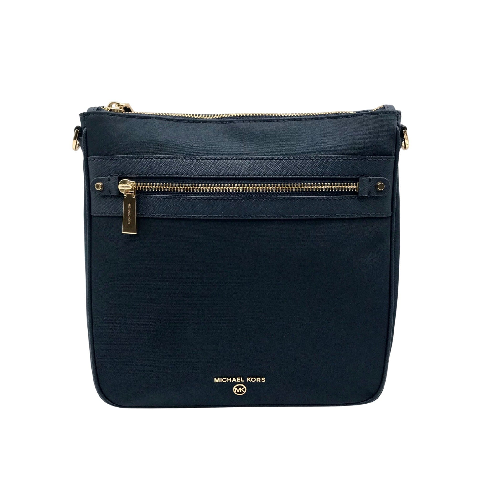 Michael Kors Navy Nylon North South Jet Set Charm Large Crossbody 