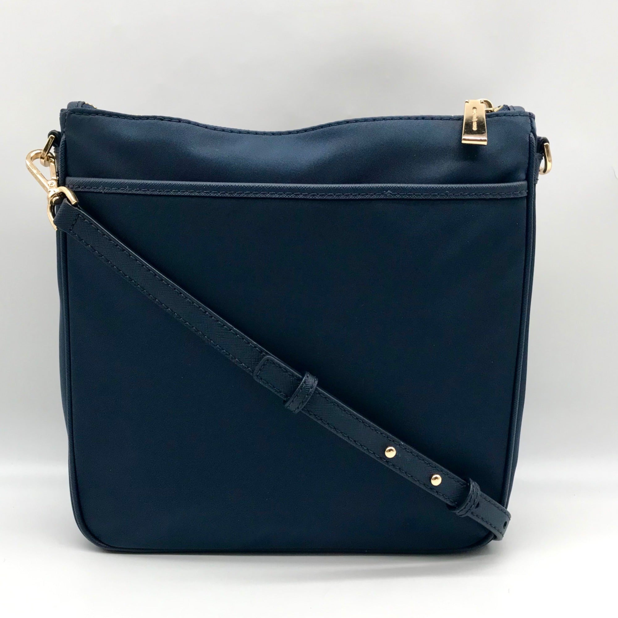 Michael Kors Navy Nylon North South Jet Set Charm Large Crossbody