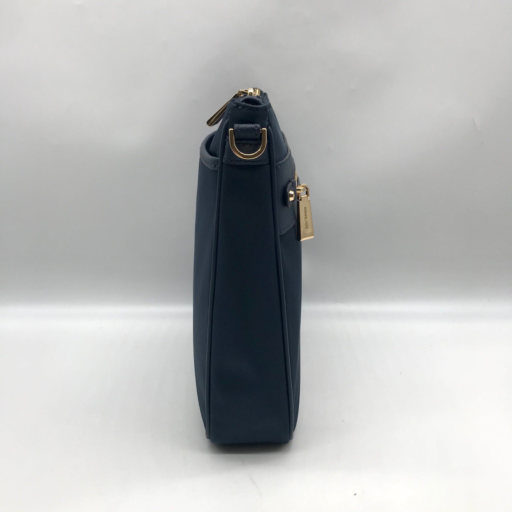 Michael Kors Navy Nylon North South Jet Set Charm Large Crossbody