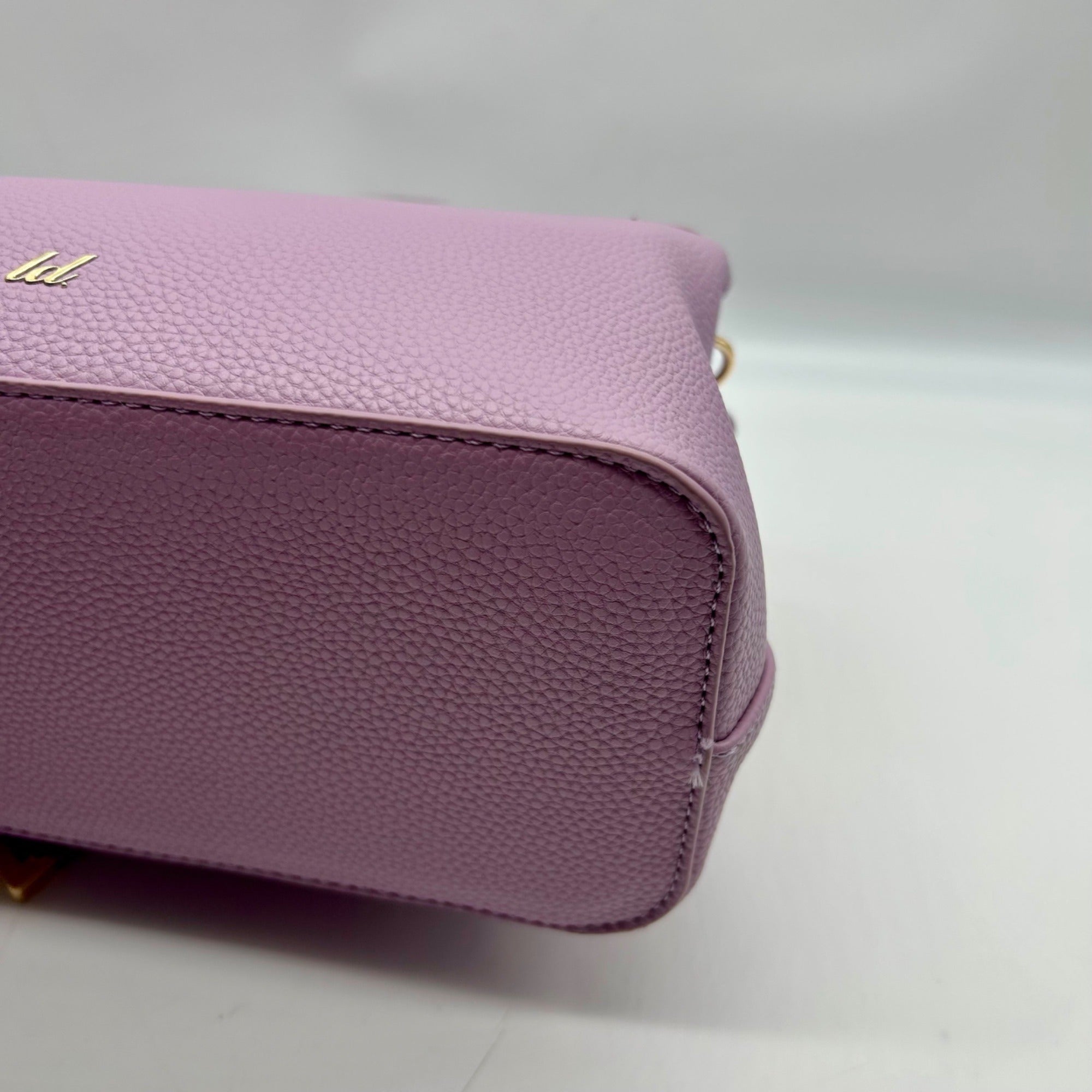 Like Dreams Purple Leather Bowtie Crossbody Bag