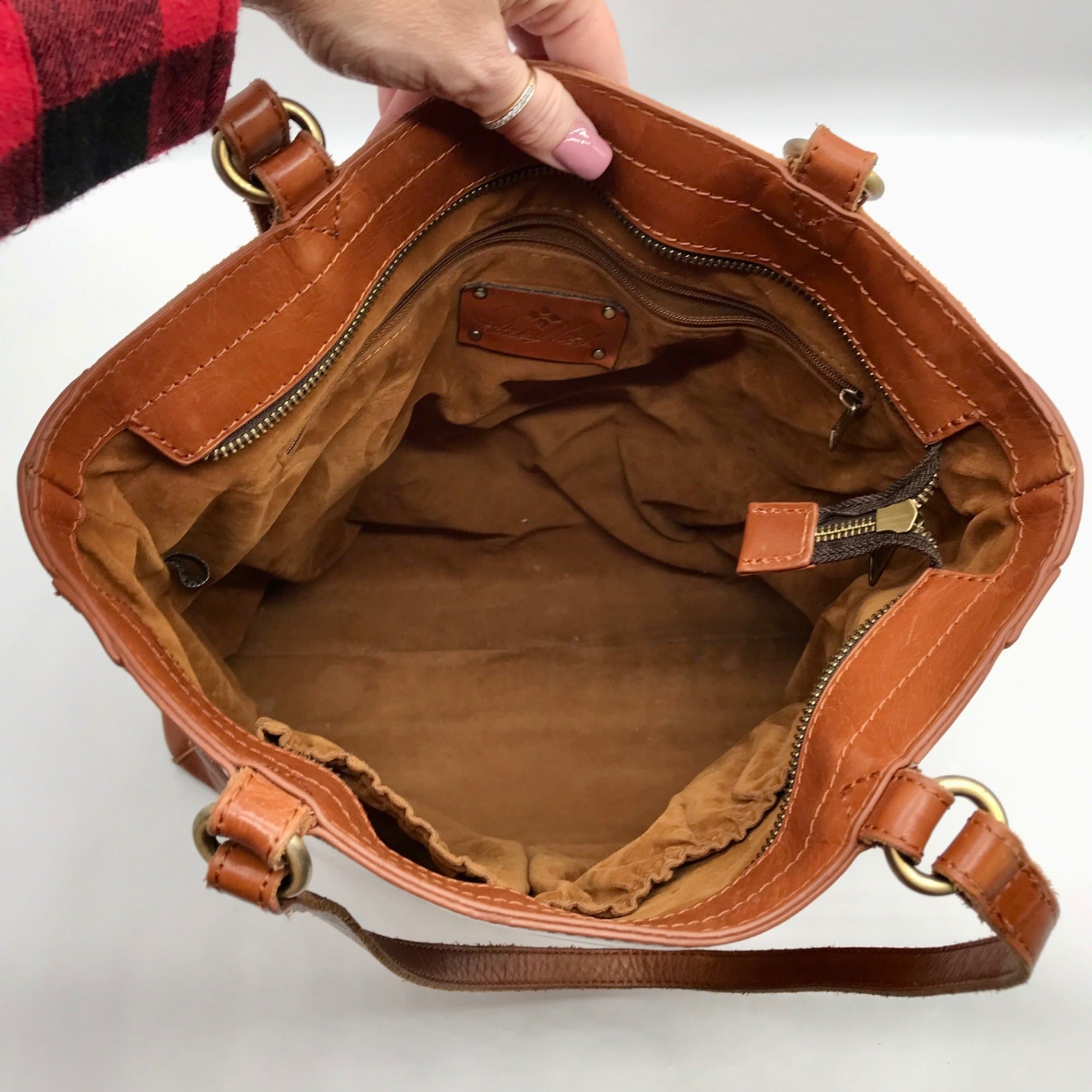 Patricia Nash Brown Leather Viana Tote Bag