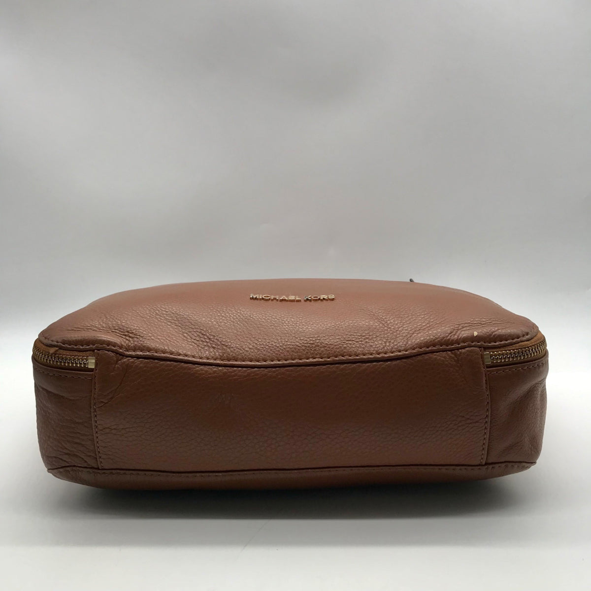 Michael Kors Brown Pebbled Leather Hobo Shoulder Bag