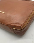 Michael Kors Brown Pebbled Leather Hobo Shoulder Bag