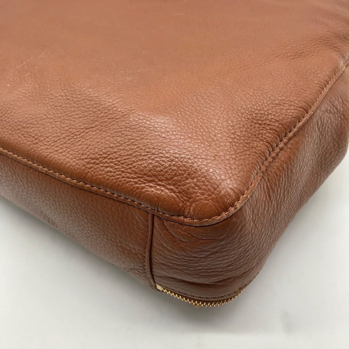 Michael Kors Brown Pebbled Leather Hobo Shoulder Bag
