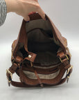 Michael Kors Brown Pebbled Leather Hobo Shoulder Bag