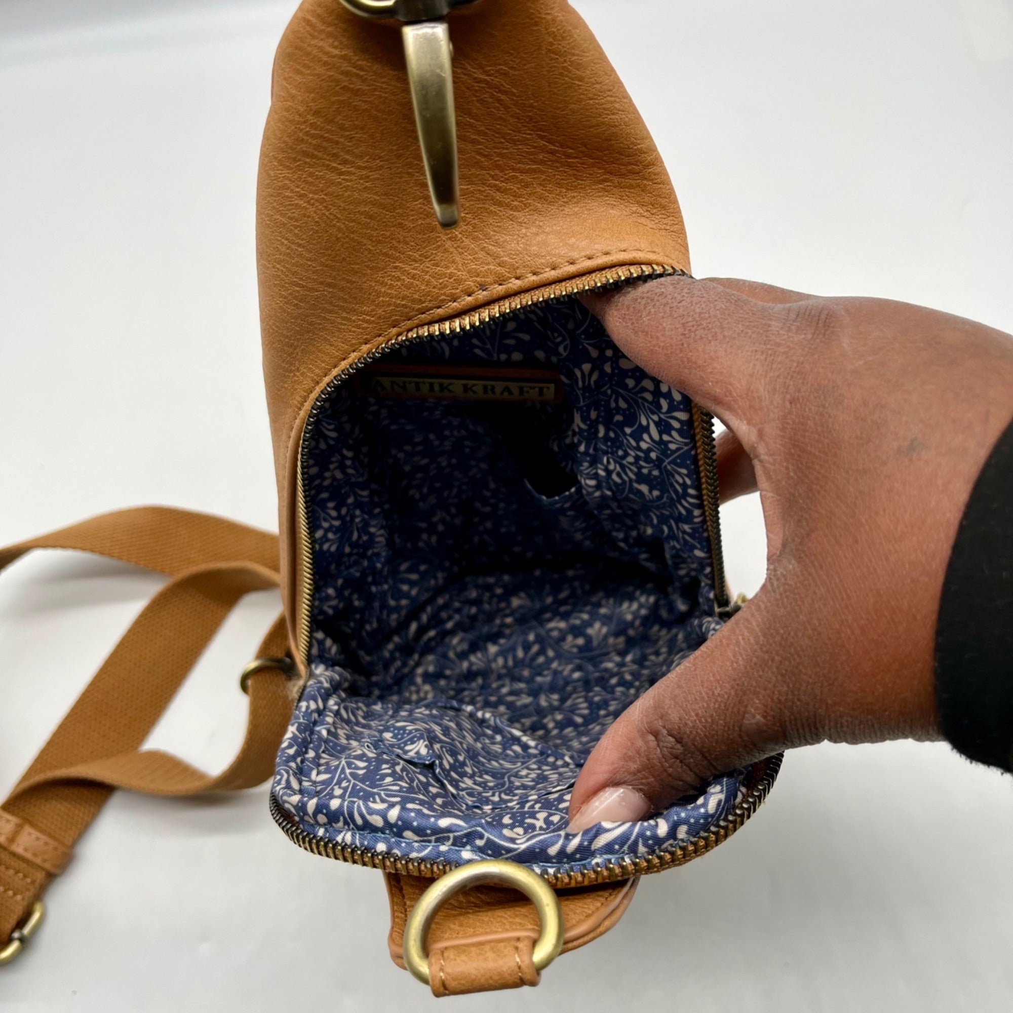 Anitk Kraft Tasha Brown Crossbody Sling  Crossbody
