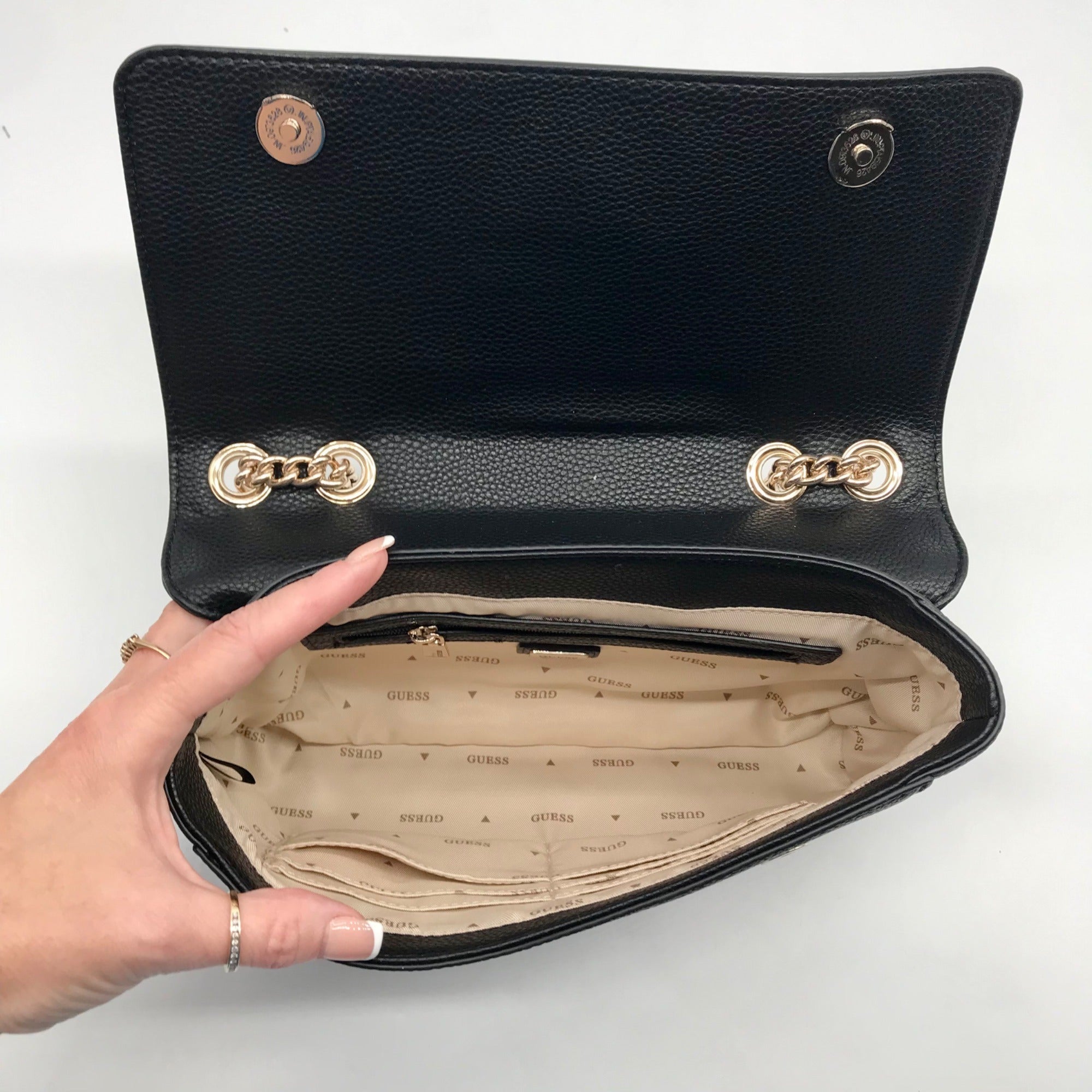 Guess Black Micaela Convertible Crossbody Bag