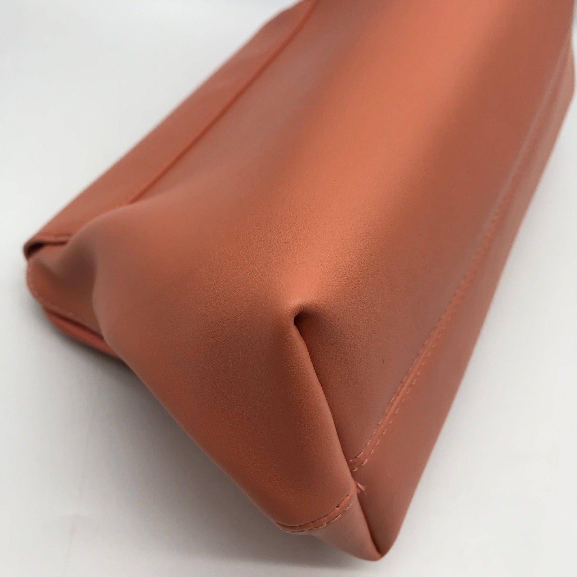Jules Kae Peach Ellie Turn Lock Clutch
