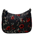 Tory Burch Navy and Red Retro Batik Crossbody Bag