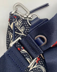 Tory Burch Navy and Red Retro Batik Crossbody Bag