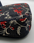 Tory Burch Navy and Red Retro Batik Crossbody Bag