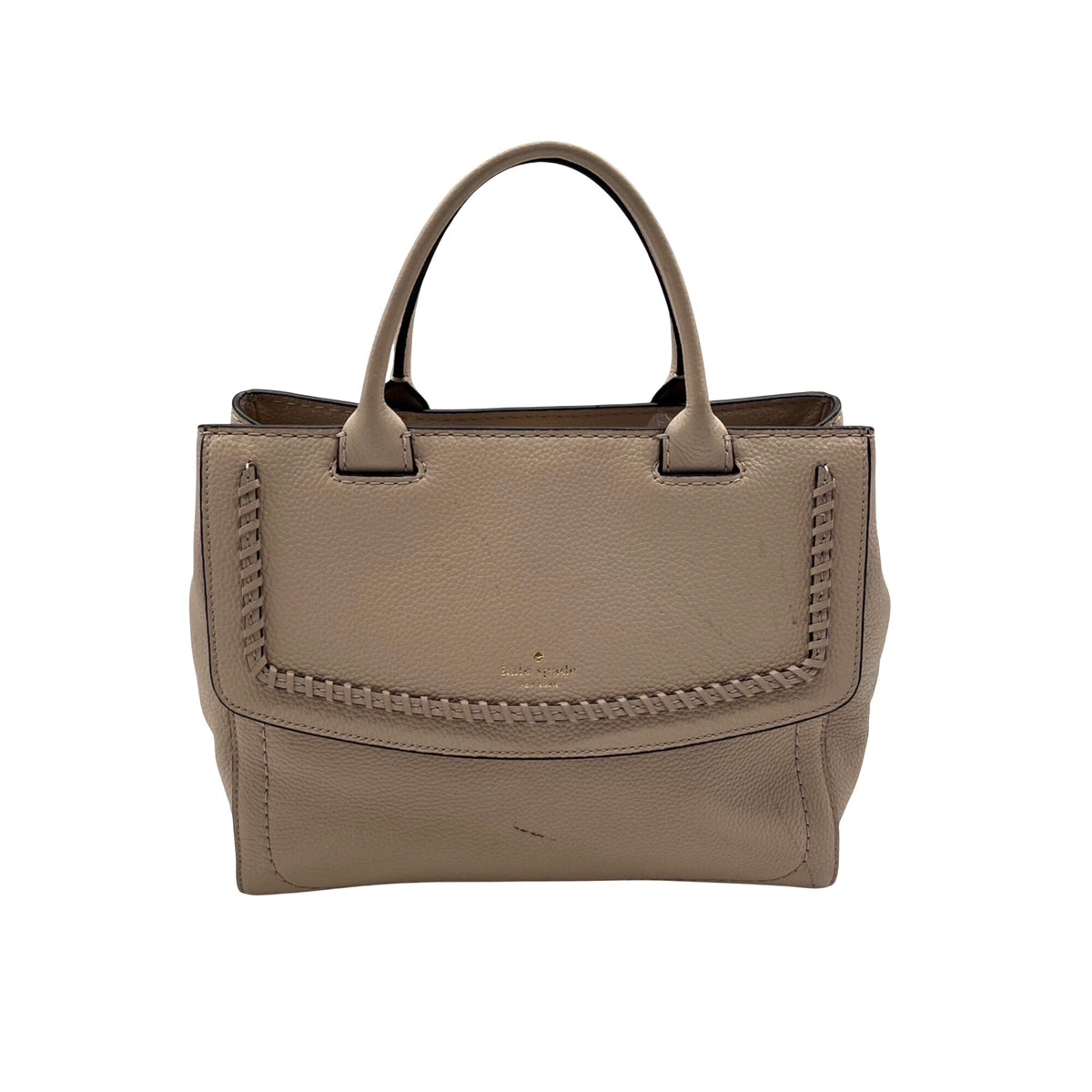 Kate Spade Beige Leather Celinda Satchel Bag