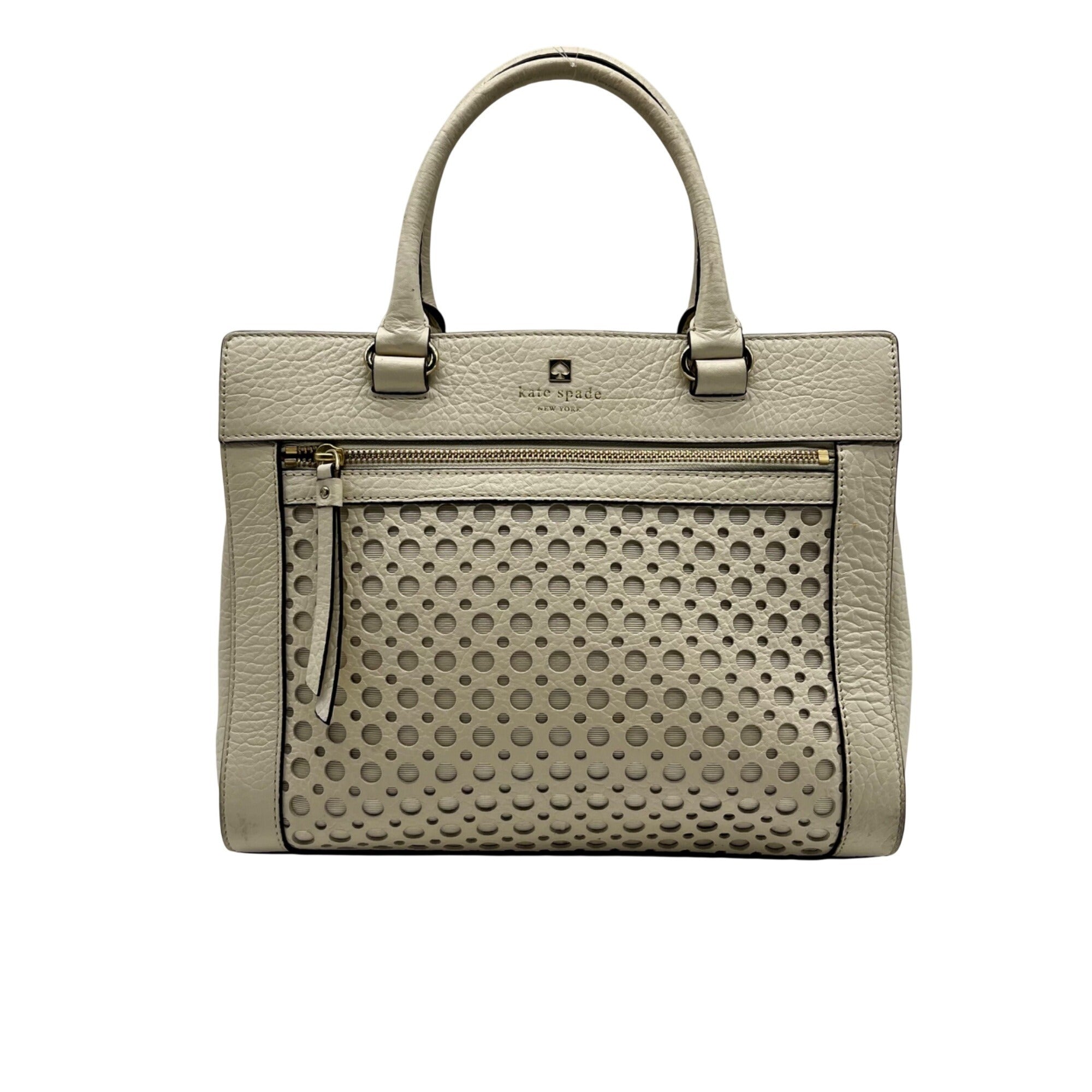 Kate Spade Beige Perri Lane Bubbles Lynne Tote Bag