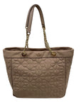 Kate Spade Beige Polyester Flower Quilted Fabric Madium Tote Bag