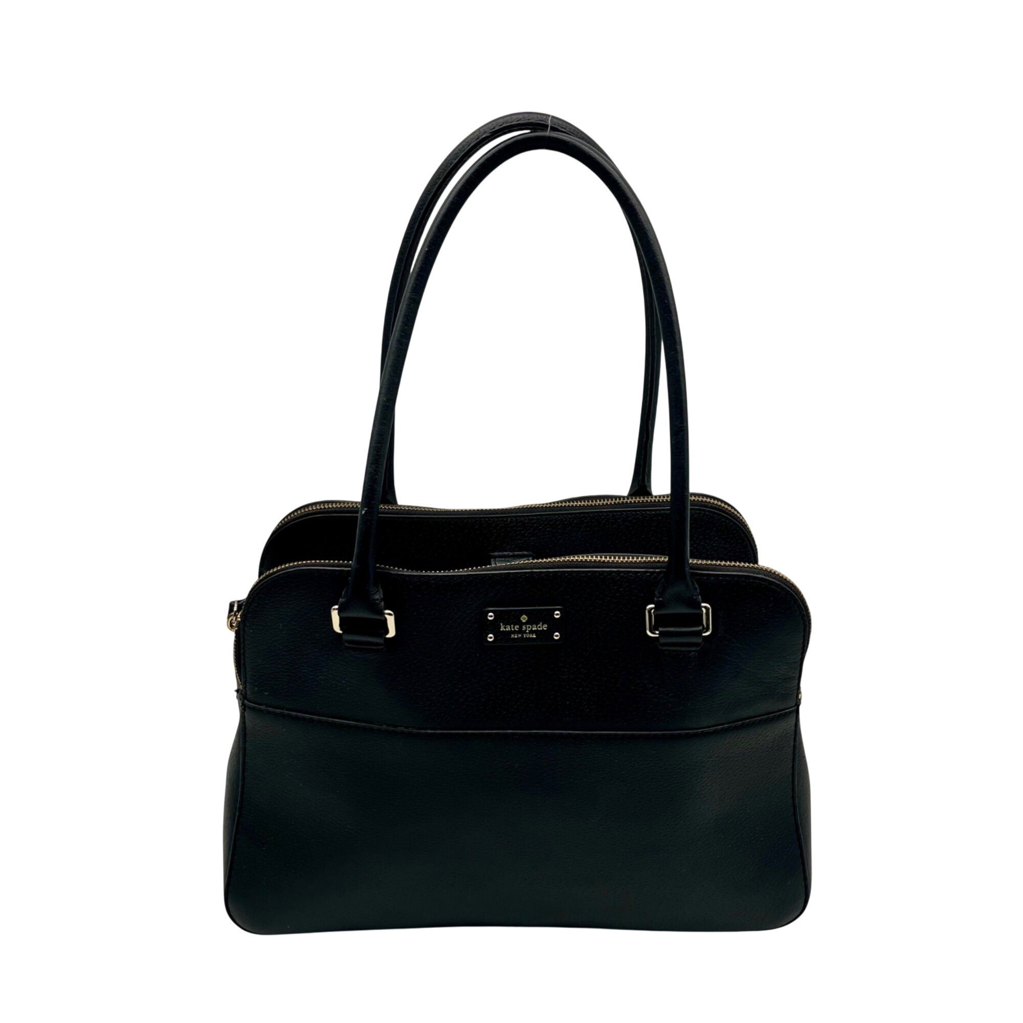 Kate Spade Black Grove Street Leather Satchel Bag