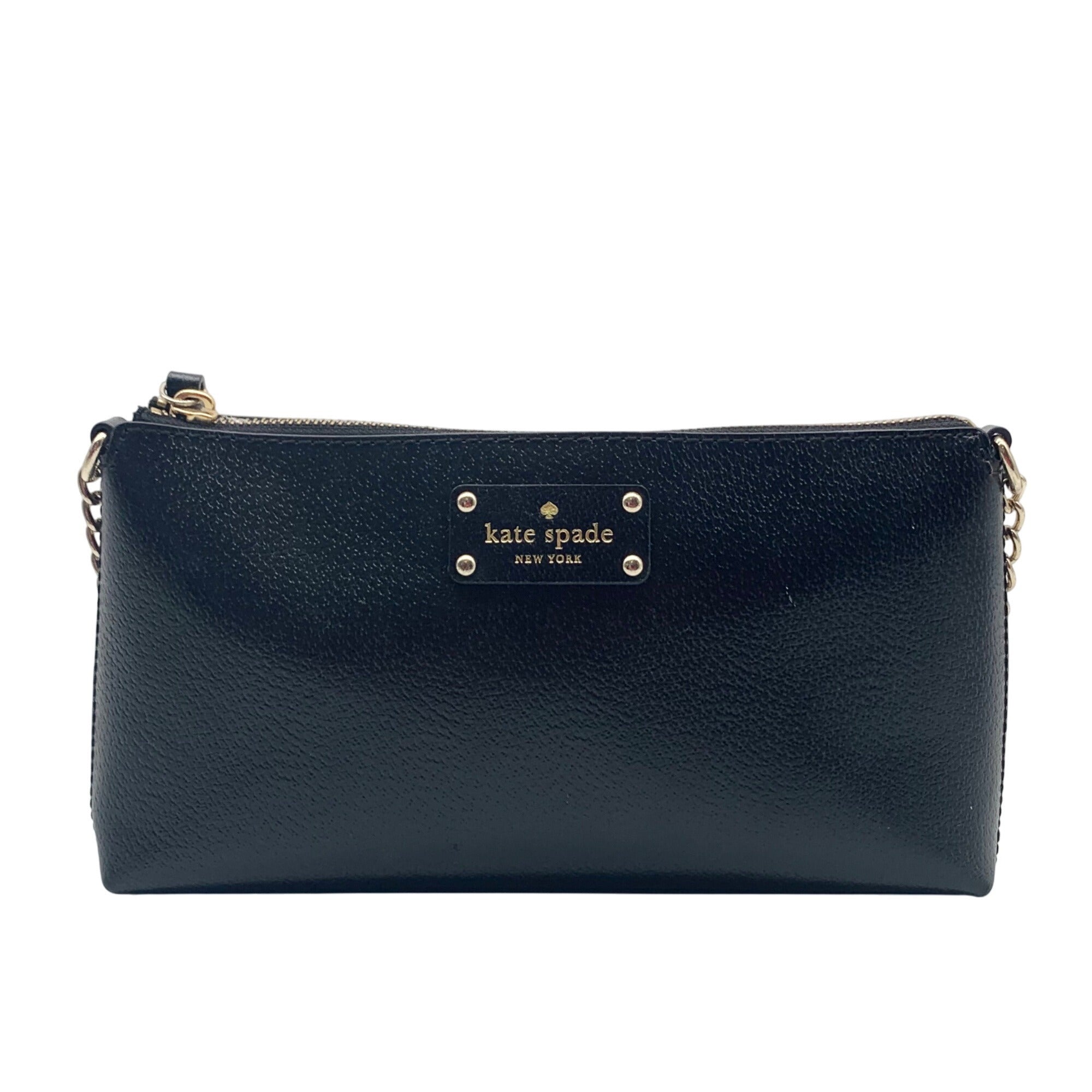 Kate Spade Black Leather Byrd Wellesley Crossbody 