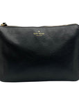 Kate Spade Black Leather Triple Gusset Crossbody Bag