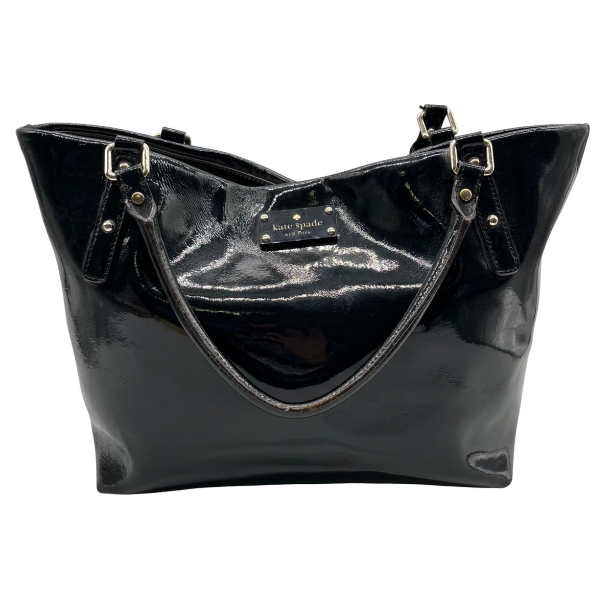 Kate Spade Black Patent Leather Toter Bag