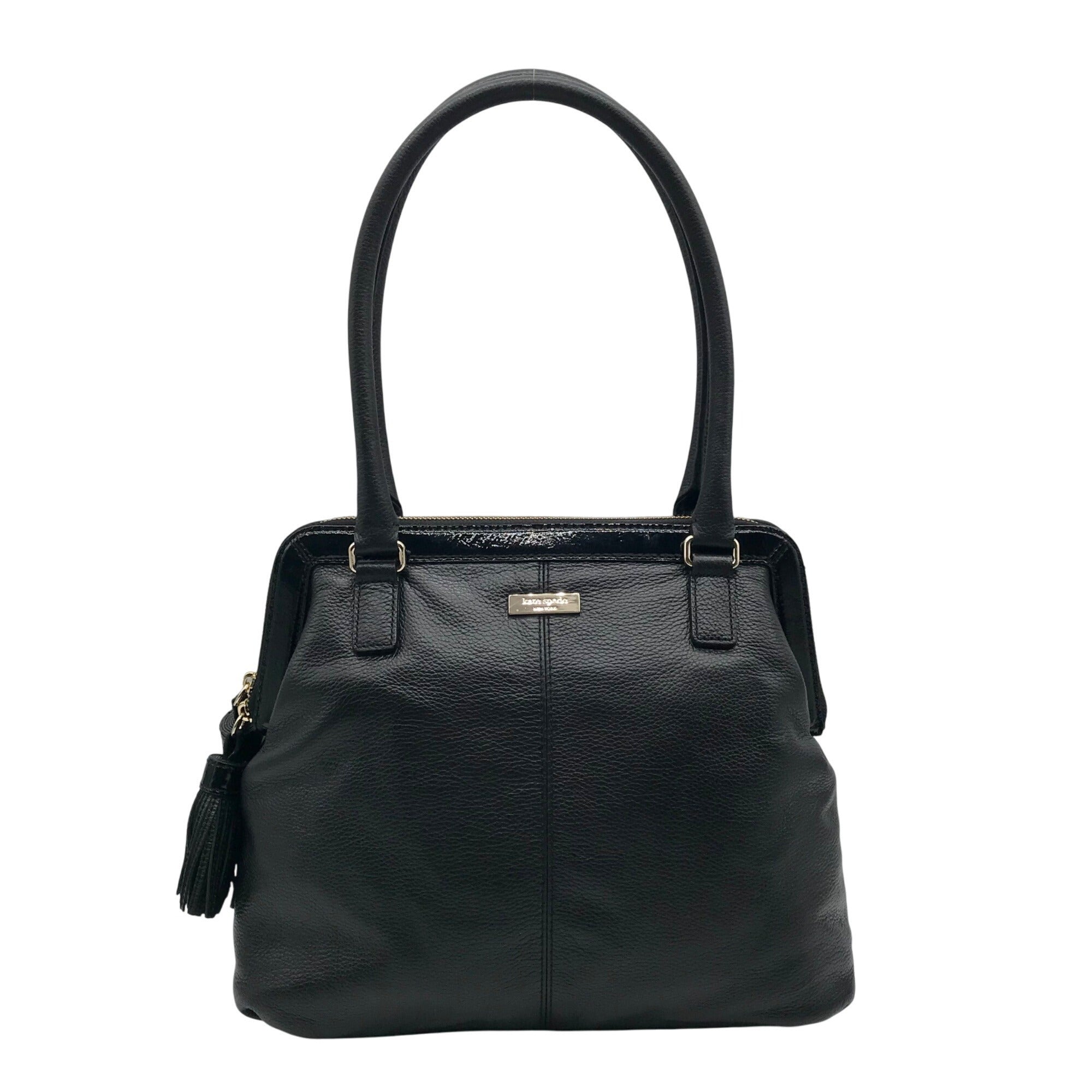 Kate Spade Black Pebbled Leather Ashlyn Belltown Shoulder Bag 
