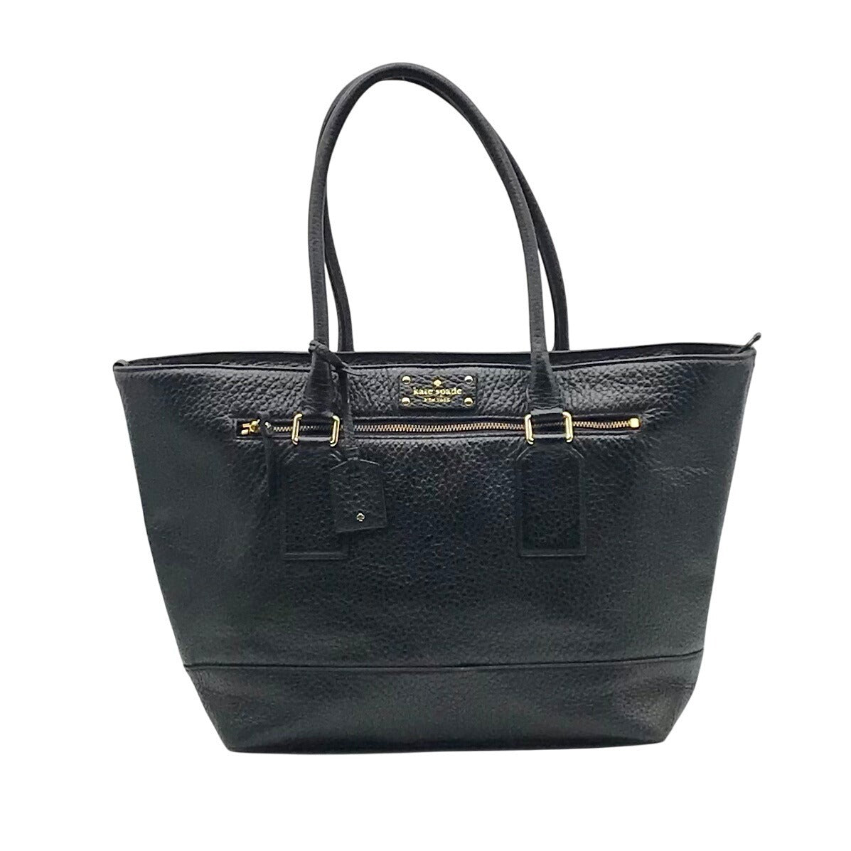 Kate Spade Black Pebbled Leather Bay Street Harmony Tote Bag
