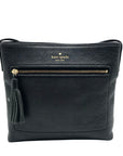 Kate Spade Black Pebbled Leather Karla Crossbody Bag