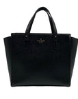 Kate Spade Black Pebbled Leather Medium Grand Street Hayden Crossbody Satchel