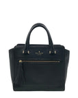 Kate Spade Black Small Pebbled Leather Allyn Satchel Bag