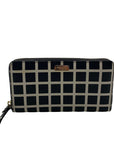 Kate Spade Black & White Saffiano Leather Neda Laurel Way Wallet 