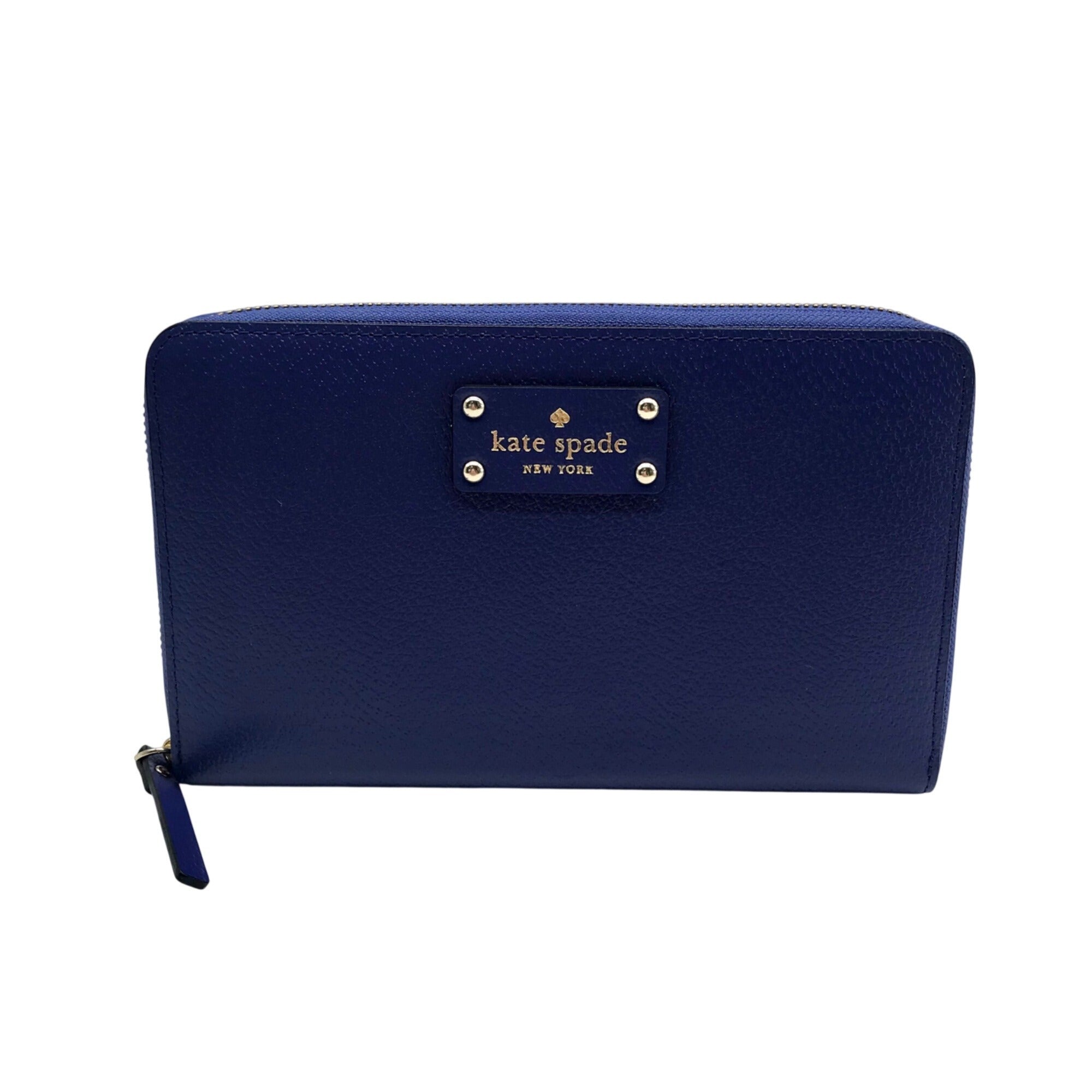 Kate Spade Blue Wellesley Neda Zip-Around Wallet