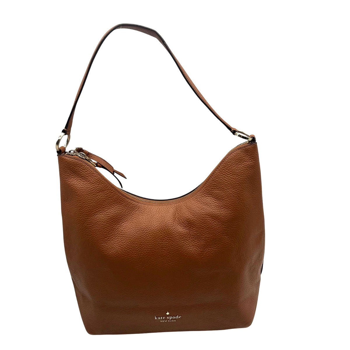 Kate Spade Brown Pebbled Leather Convertible Shoulder Bag