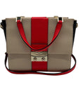 Kate Spade Chelsea Square Bennett Beige Leather Satchel Bag