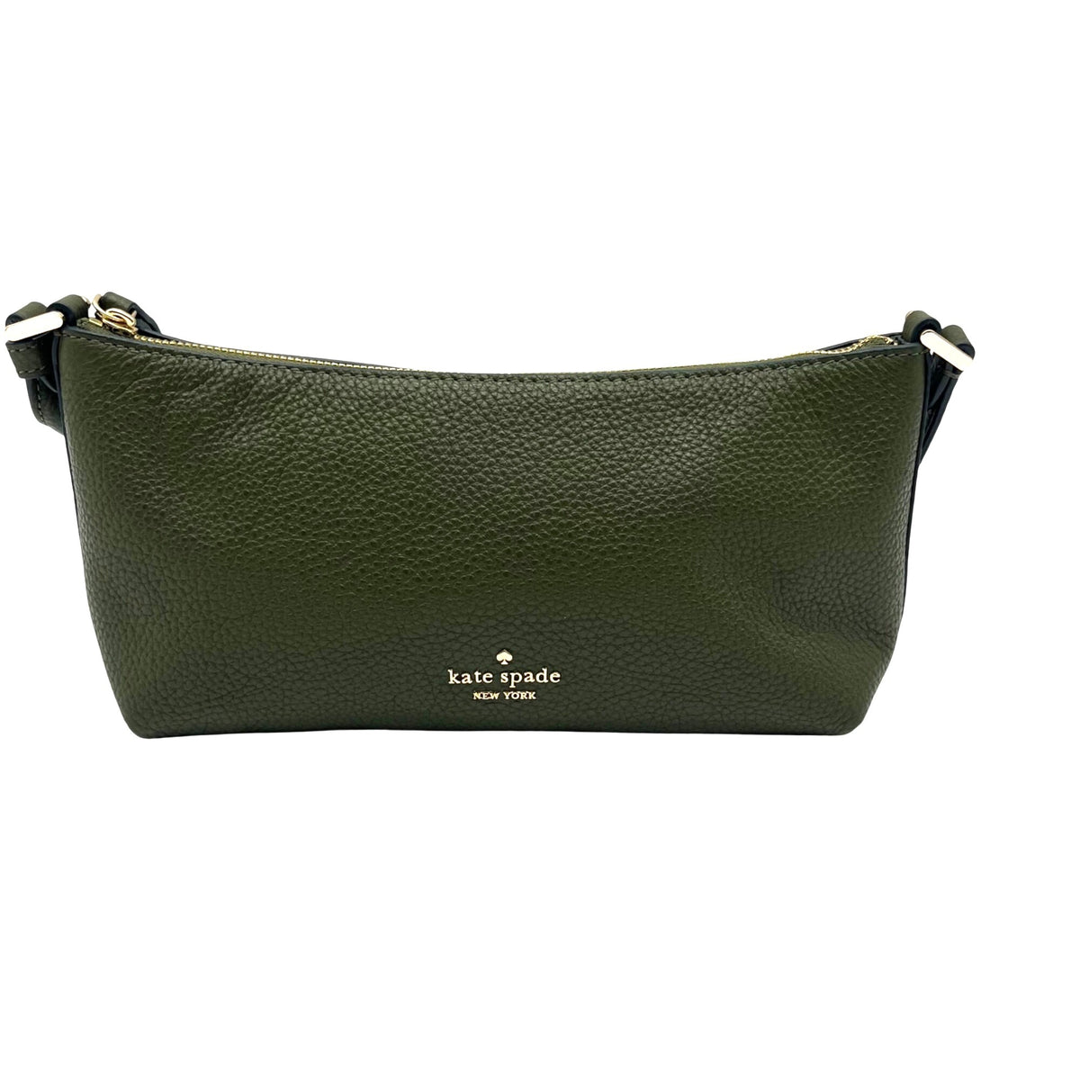 Kate Spade Enchanted Green Pebbled Leather Mini Crossbody Bag