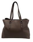Kate Spade Grayish Pebbled Leather Taupe Color Tote Bag