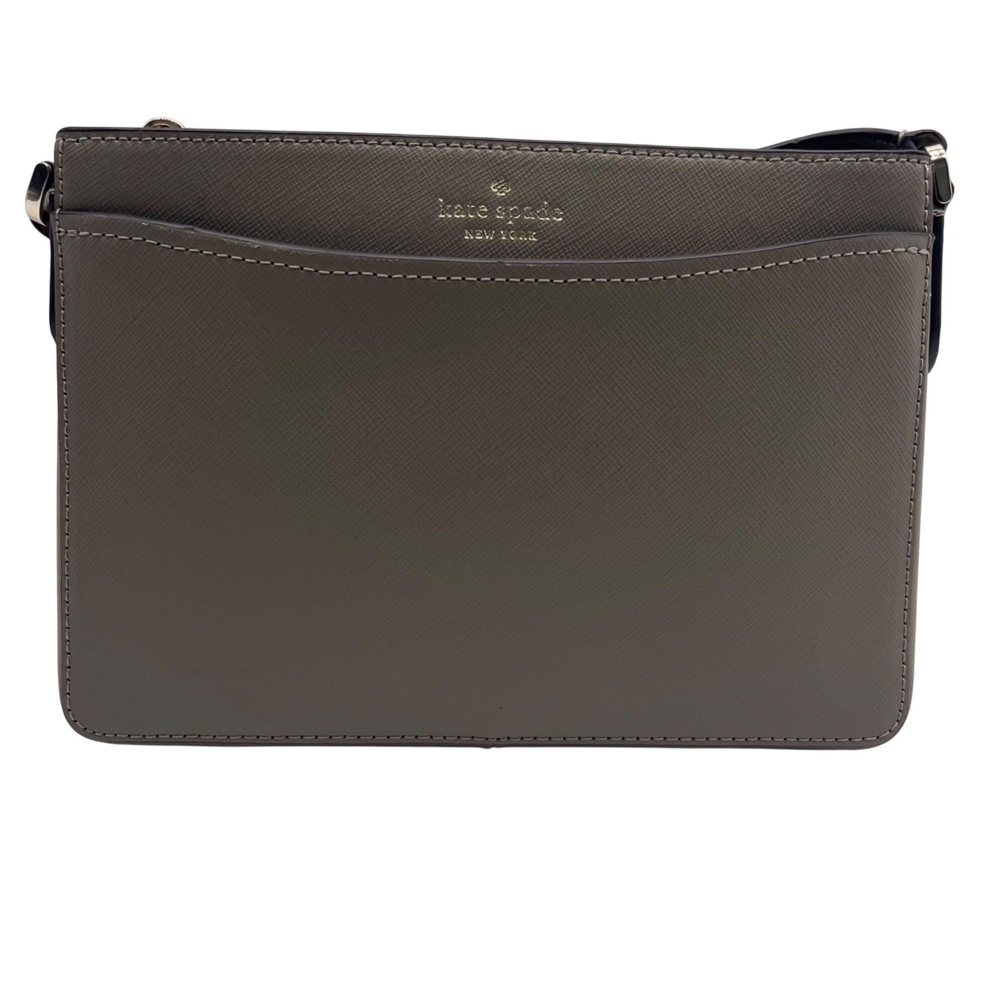 Kate Spade Grey Saffiano Leather Rory Small Convertible Crossbody Bag