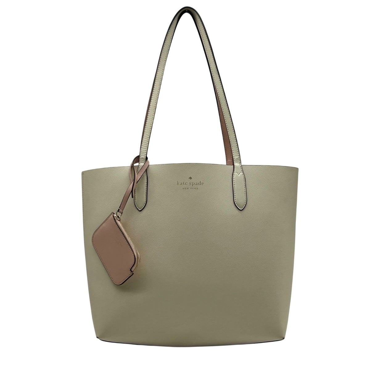 Kate Spade Ivory Pebbled Leather Reversible Tote
