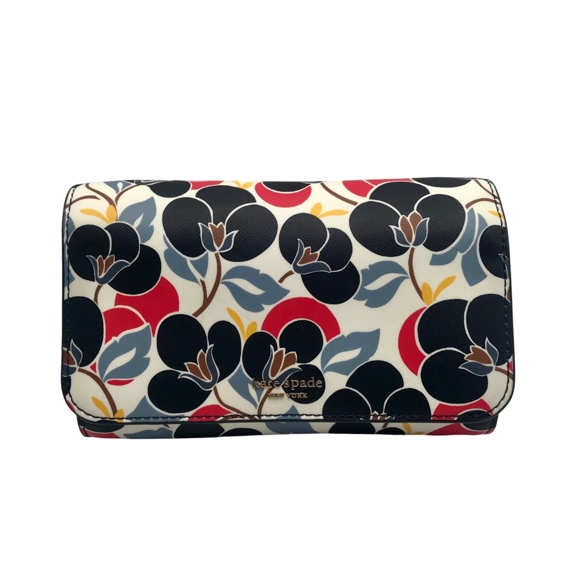 Kate Spade Multi-colored Floral Saffiano Leather Cameron Small Flap Crossbody Bag