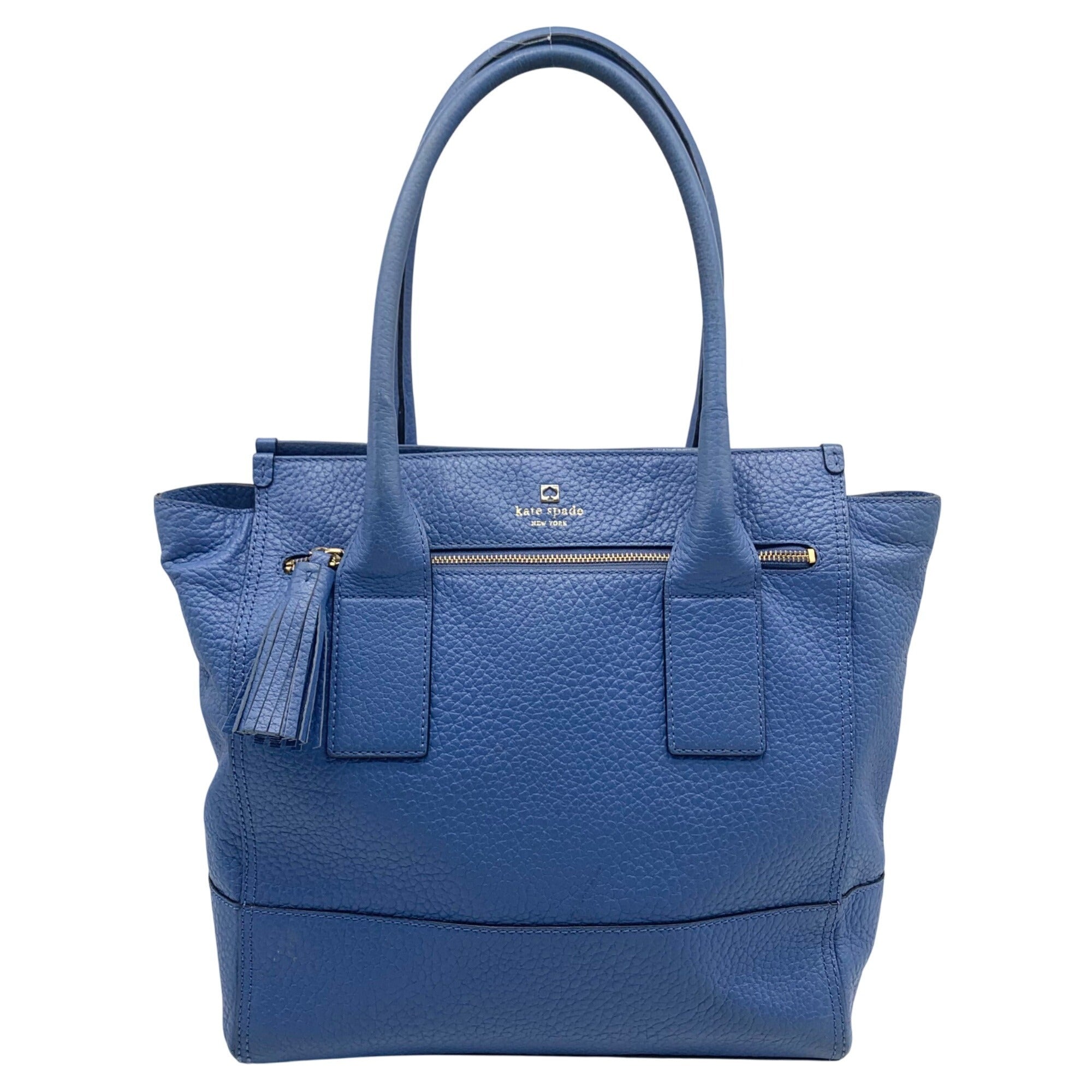 Kate Spade Ocean Blue Pebbled Leather Southport Avenue Linda Tote