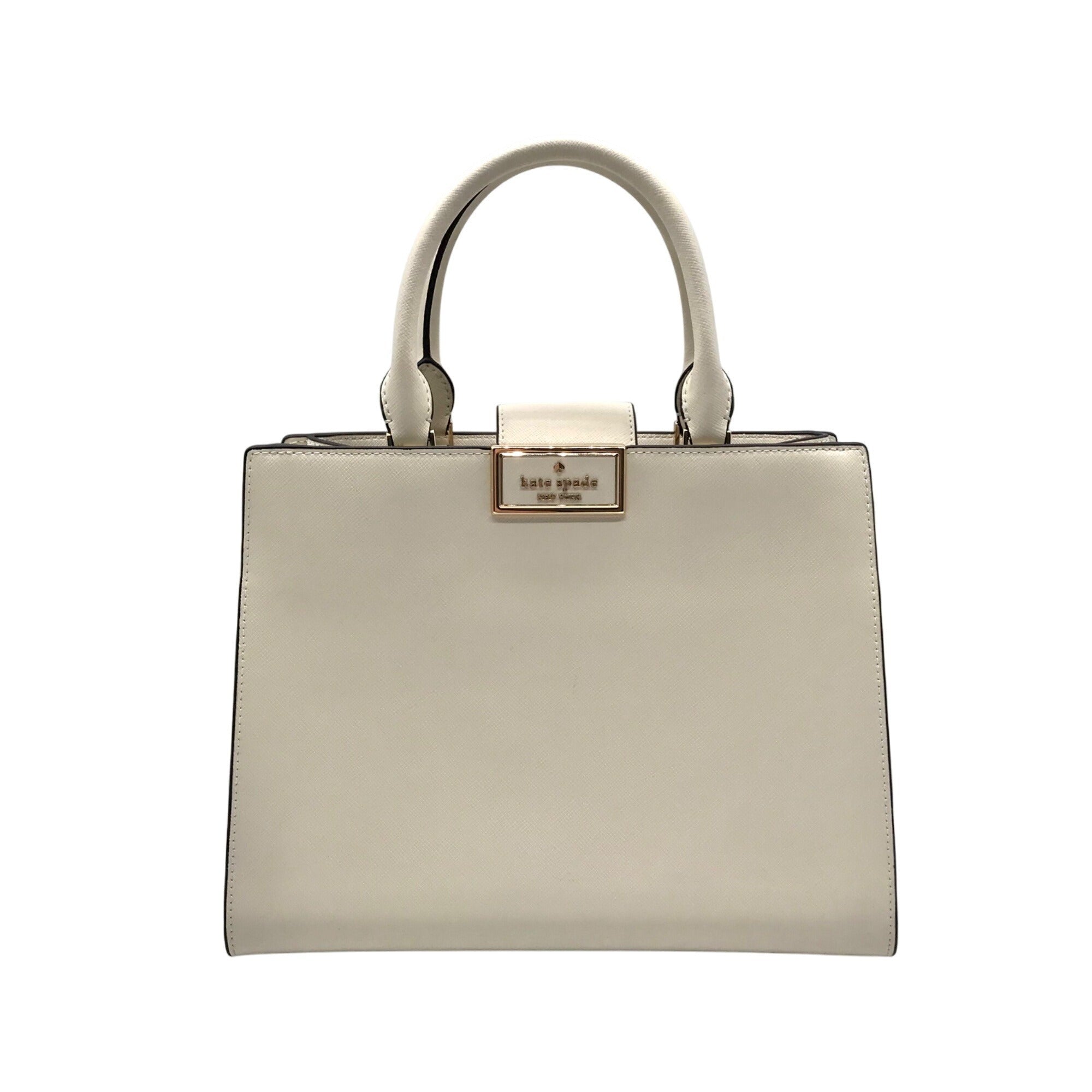 Kate Spade Off- White Leather Reegan Convertible Satchel