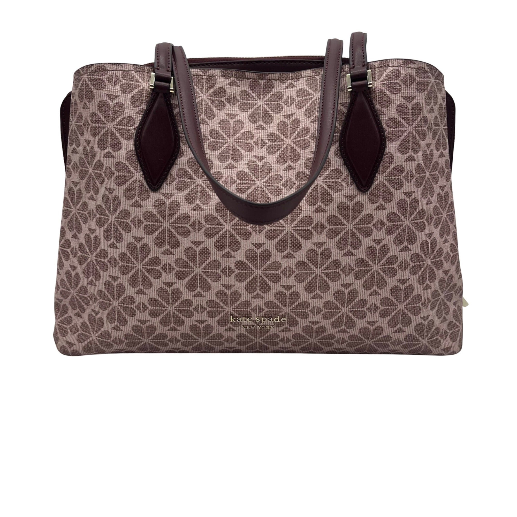 Kate Spade Pink Floral Print Coated Canvas Work Tote