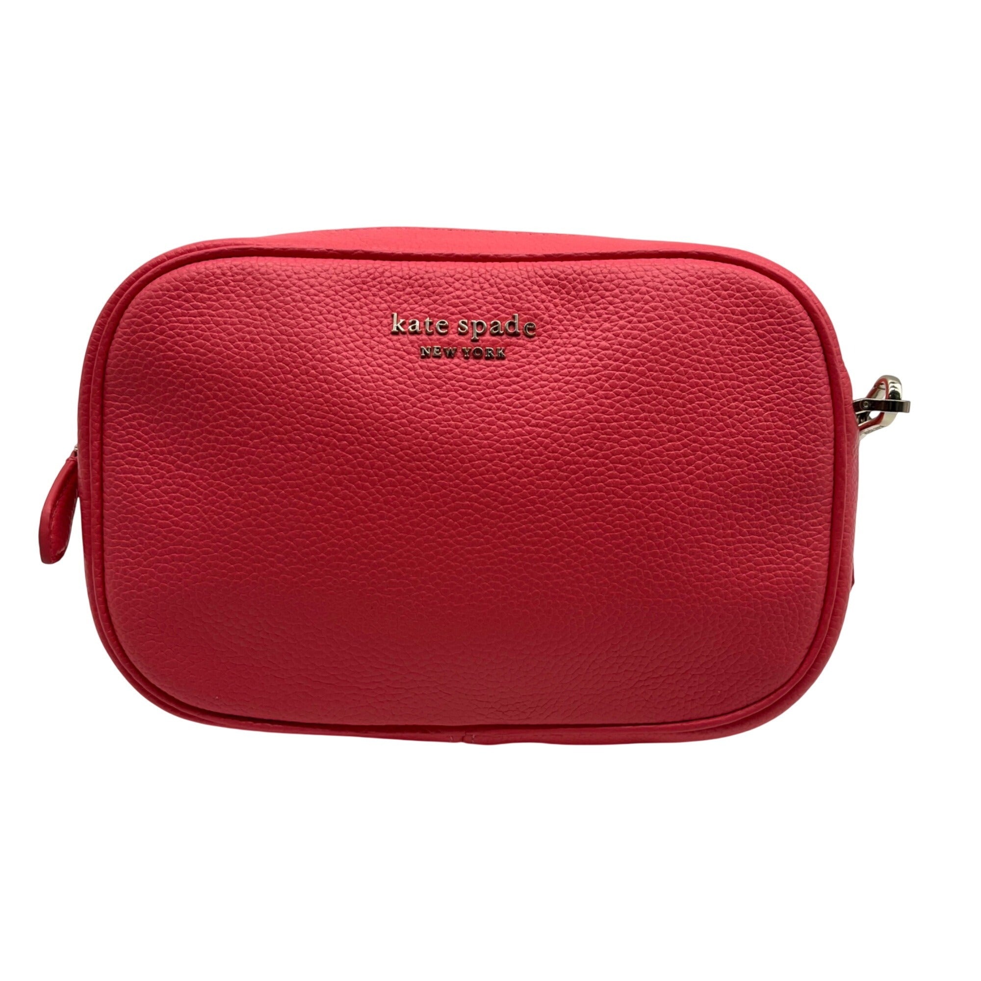 Kate Spade Pink Pebbled Leather Camera Crossbody Bag