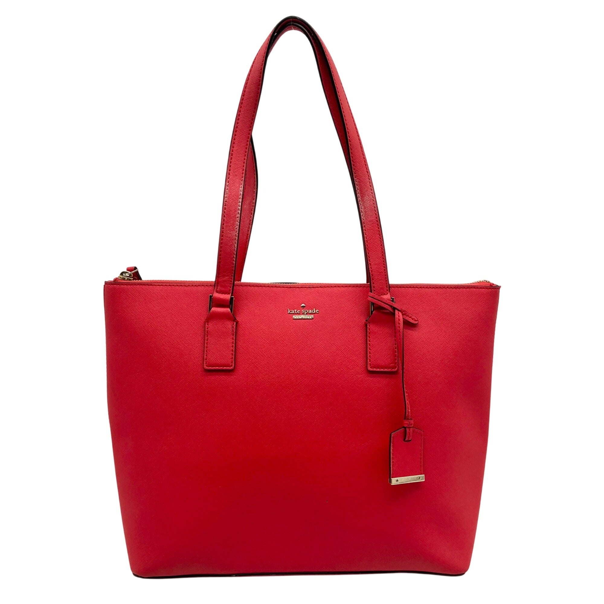 Kate Spade Red Saffiano Leather Cameron Street Lucie Tote 