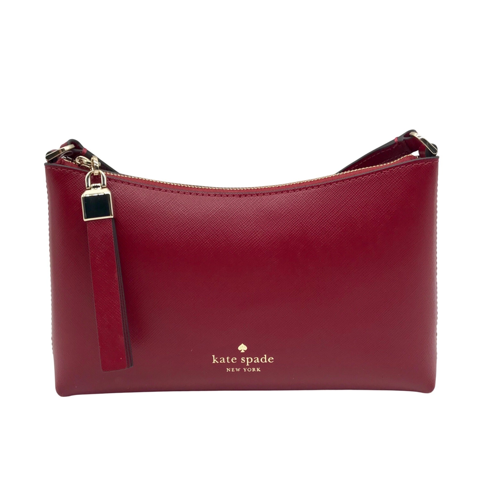 Kate Spade Red Saffiano Leather Sadie Crossbody Bag