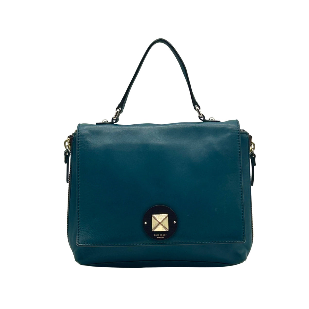 Kate Spade Teal Leather Varick Street Convertible Satchel