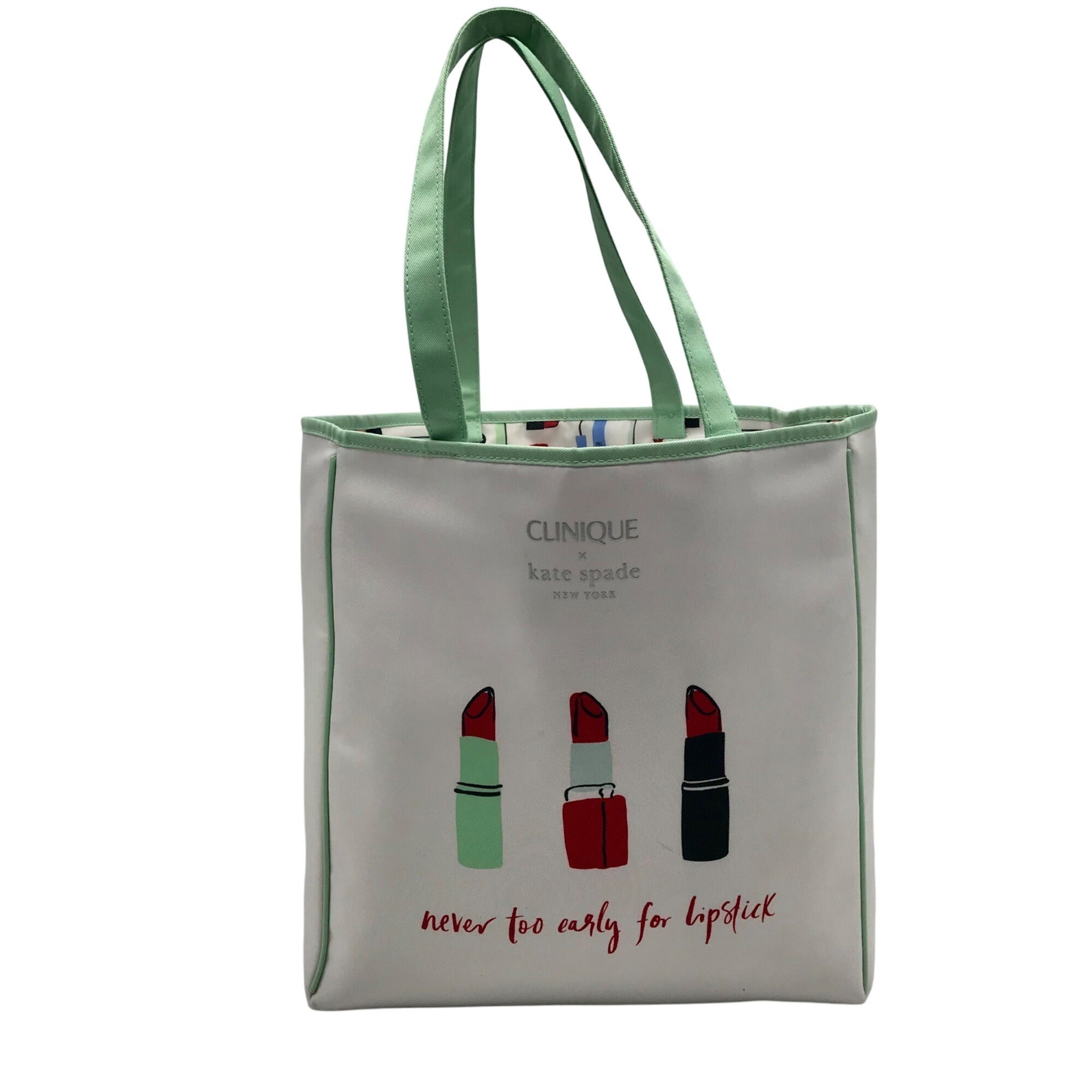 Kate Spade White Polyester Clinique Shopping Tote Bag