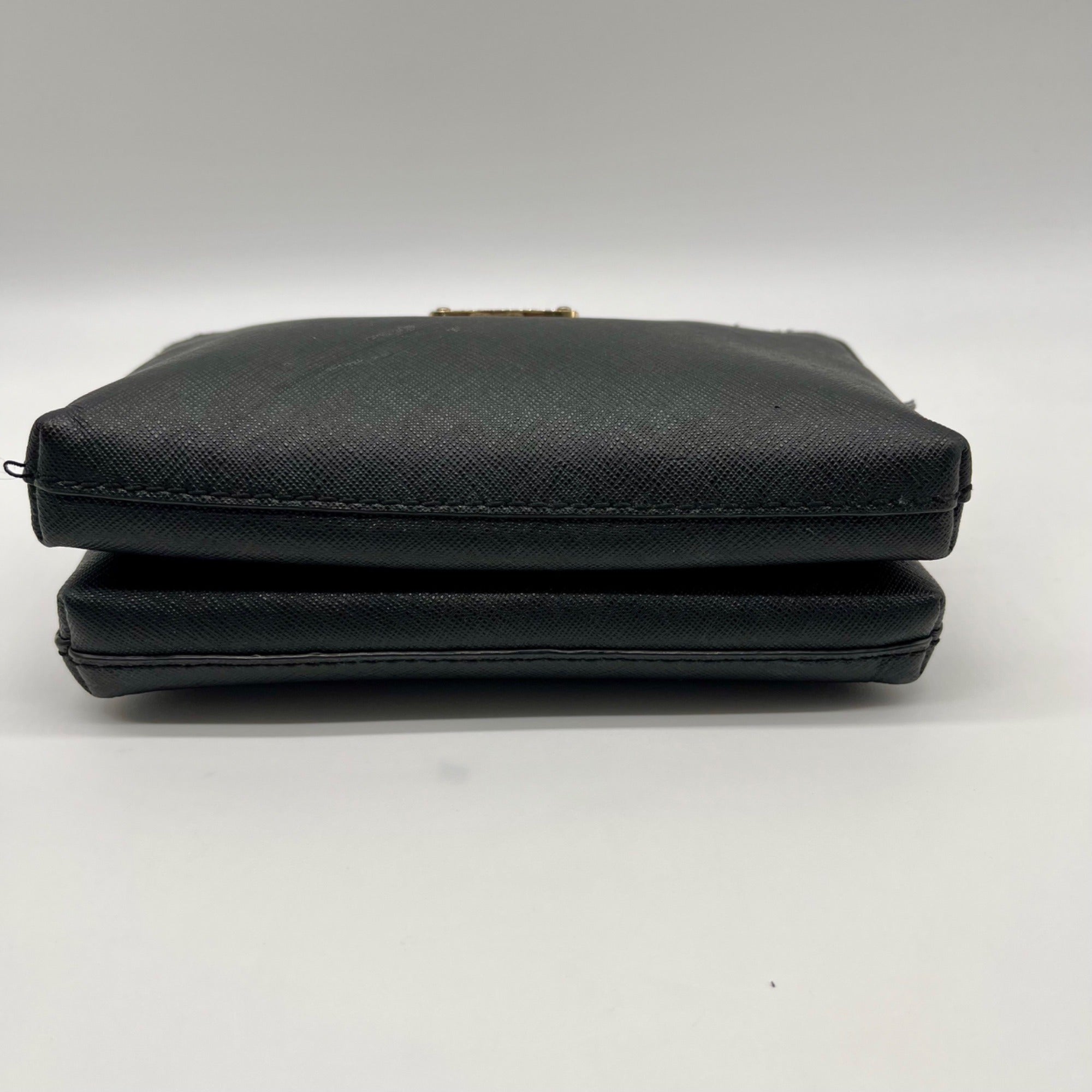 Michael Kors Black Jet Set Travel Double Zip Leather Wristlet